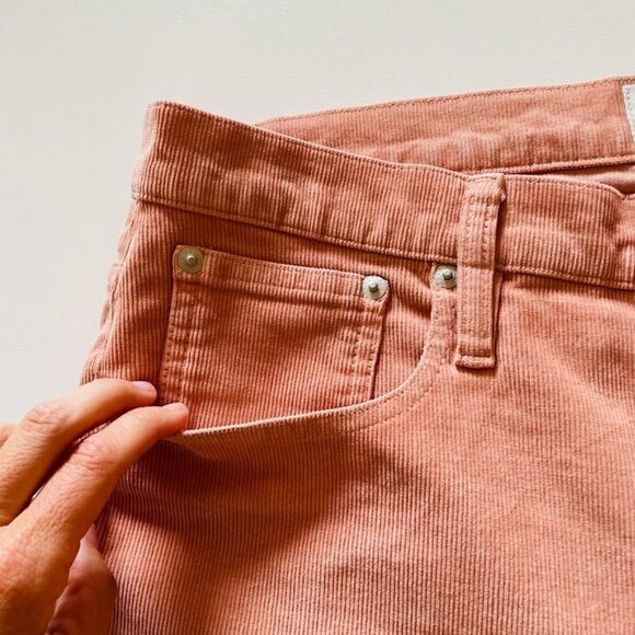 NWT J. Crew Pant Trouser Vintage Corduroy High Rise Straight Leg Slim Rose Blush - Picture 6 of 16